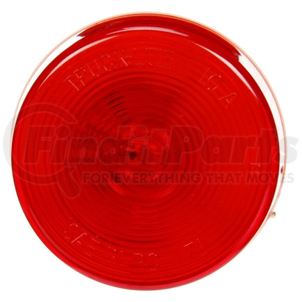 10004R3 by TRUCK-LITE - Marker Light - 10 Series, Incandescent, Red Round, 1 Bulb, Pc, Bracket Mount, Pl-10