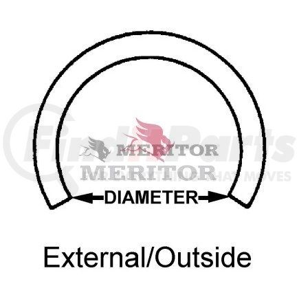 RRER162 by MERITOR - Multi-Purpose Snap Ring - for Driveline