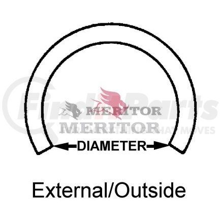 RRER162 by MERITOR - Meritor Genuine Driveline Hardware - Snap Ring