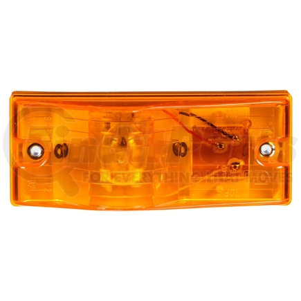 22002Y3 by TRUCK-LITE - 22 Series Turn Signal Light - Incandescent, Yellow Rectangular Lens, 1 Bulb, 2 Screw, 12V