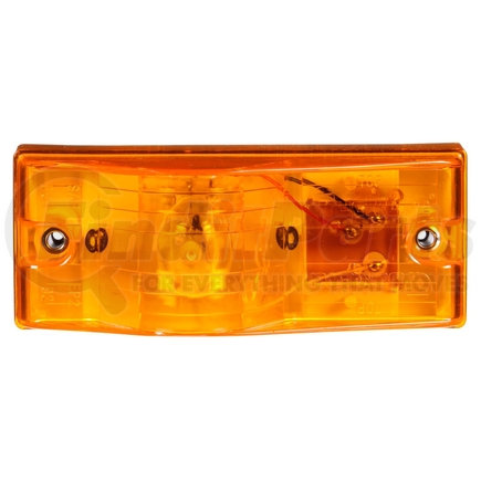 22006Y3 by TRUCK-LITE - 22 Series Turn Signal Light - Incandescent, Yellow Rectangular Lens, 1 Bulb, 2 Screw, 12V