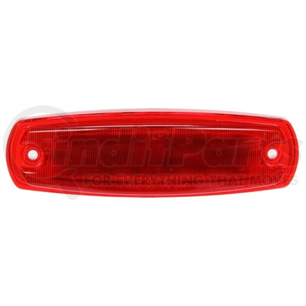 26733 by TRUCK-LITE - Signal-Stat, LED, Red Rectangular, 12 Diode, Marker Clearance Light, P2, Chrome ABS 2 Screw, Hardwired, Ring Terminal/Stripped End, 12V, Kit, Bulk