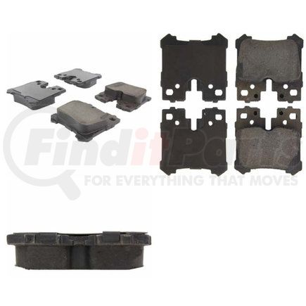 Centric 301.12830 Disc Brake Pad Set Centric Premium Ceramic Brake Pads with Shims and Hardware
