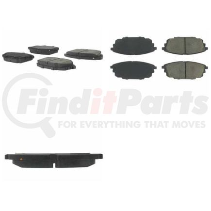 102.08920 by CENTRIC - C-Tek Semi-Metallic Brake Pads with Shims