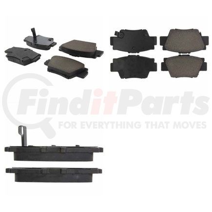 102.05040 by CENTRIC - C-Tek Semi-Metallic Brake Pads with Shims
