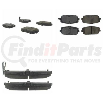 102.11800 by CENTRIC - C-Tek Semi-Metallic Brake Pads with Shims