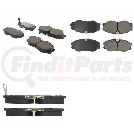 Centric 102.03580 Disc Brake Pad Set C-Tek Semi-Metallic Brake Pads with Shims
