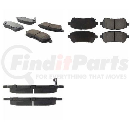 Centric 301.14540 Disc Brake Pad Set Centric Premium Ceramic Brake Pads with Shims and Hardware