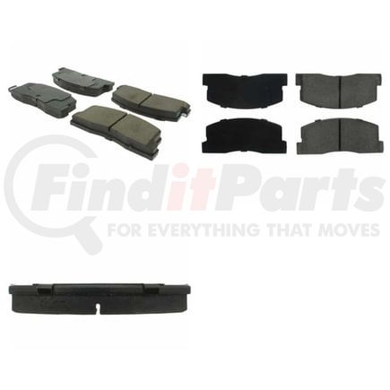 102.02230 by CENTRIC - C-Tek Semi-Metallic Brake Pads with Shims