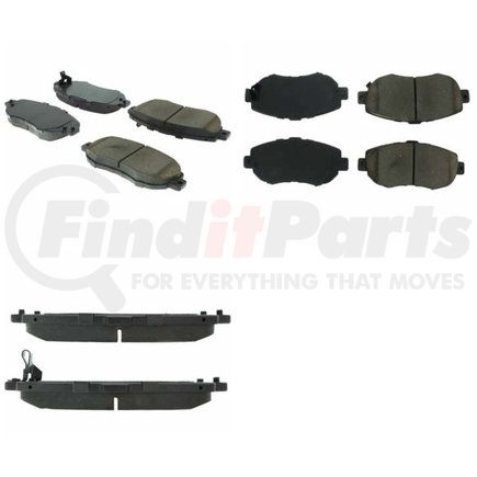 106.06190 by CENTRIC - Posi Quiet Extended Wear Brake Pads with Shims and Hardware