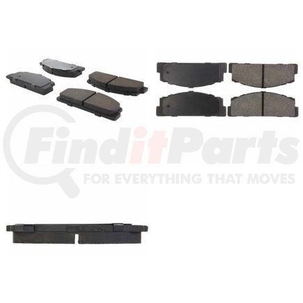 102.00542 by CENTRIC - C-Tek Semi-Metallic Brake Pads with Shims