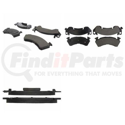 102.06141 by CENTRIC - C-Tek Semi-Metallic Brake Pads with Shims