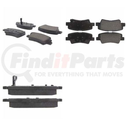 300.15440 by CENTRIC - Premium Semi-Metallic Brake Pads with Shims and Hardware