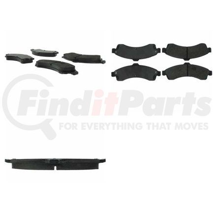 106.08820 by CENTRIC - Posi Quiet Extended Wear Brake Pads with Shims and Hardware