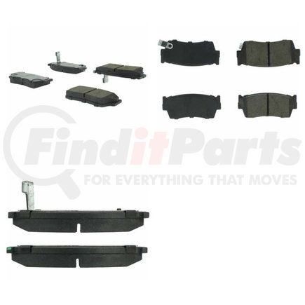 102.04180 by CENTRIC - C-Tek Semi-Metallic Brake Pads with Shims