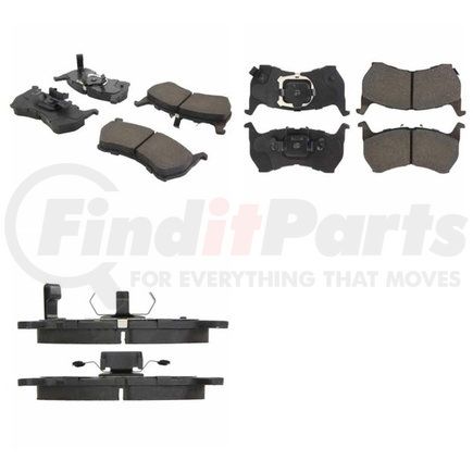 102.03170 by CENTRIC - C-Tek Semi-Metallic Brake Pads with Shims