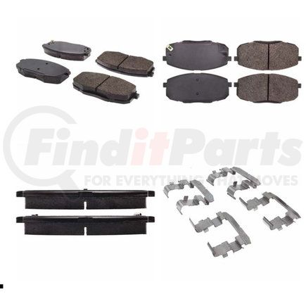 Centric 301.13971 Disc Brake Pad Set Centric Premium Ceramic Brake Pads with Shims and Hardware
