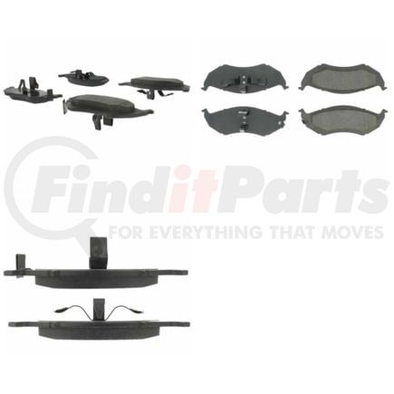 102.08960 by CENTRIC - C-Tek Semi-Metallic Brake Pads with Shims
