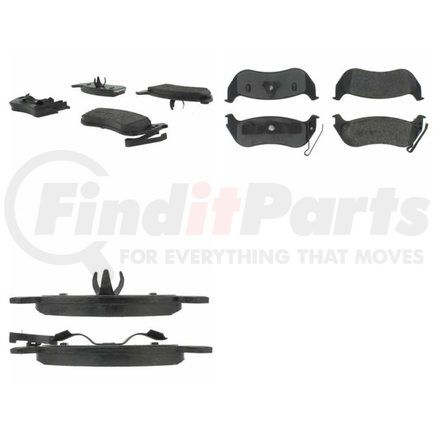 102.09640 by CENTRIC - C-Tek Semi-Metallic Brake Pads with Shims