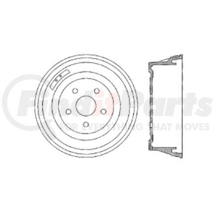 122.63037 by CENTRIC - Centric Premium Brake Drum