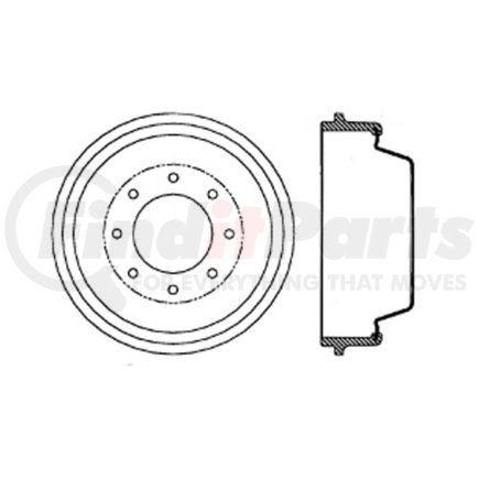 123.66039 by CENTRIC - C-Tek Standard Brake Drum