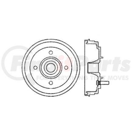 123.47007 by CENTRIC - C-Tek Standard Brake Drum