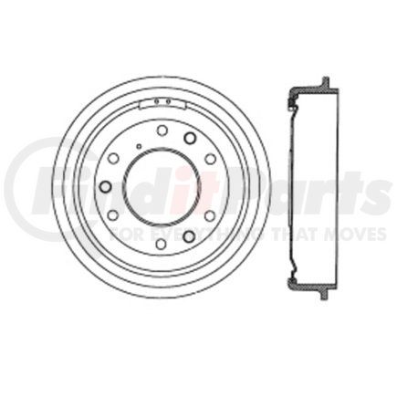 122.65018 by CENTRIC - Centric Premium Brake Drum