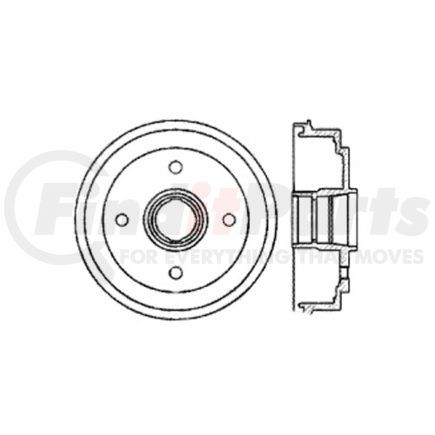 123.46005 by CENTRIC - C-Tek Standard Brake Drum