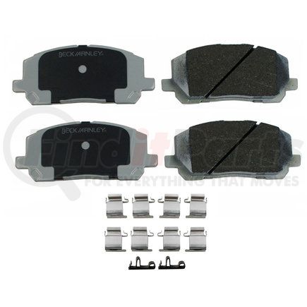 085-6658 by BECK ARNLEY - PREMIUM ASM PADS W / HARDWARE