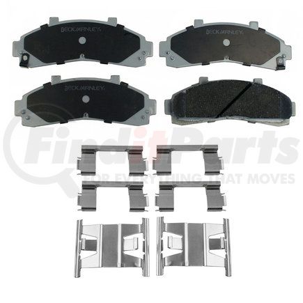 085-6556 by BECK ARNLEY - PREMIUM ASM PADS W / HARDWARE