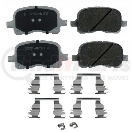 085-6553 by BECK ARNLEY - PREMIUM ASM PADS W / HARDWARE