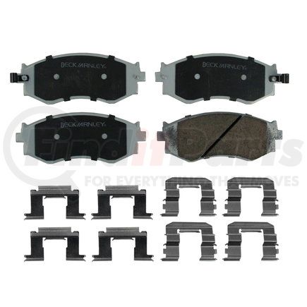 085-6381 by BECK ARNLEY - PREMIUM ASM PADS W / HARDWARE