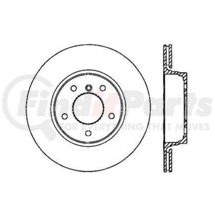 120.34065 by CENTRIC - Premium Brake Rotor