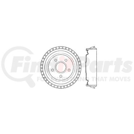 122.65023 by CENTRIC - Premium Brake Drum