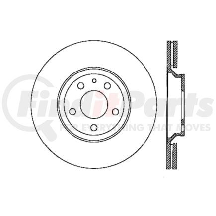 Centric 120.33100 Disc Brake Rotor Premium Brake Rotor