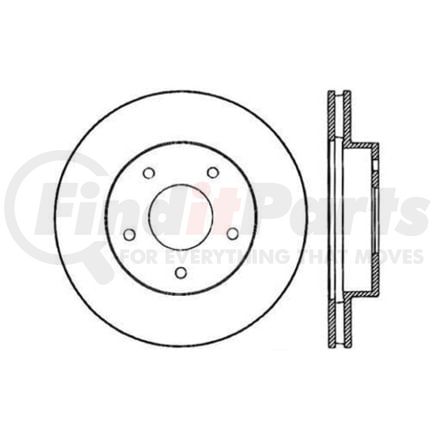 Centric 120.62025 Disc Brake Rotor Premium Brake Rotor