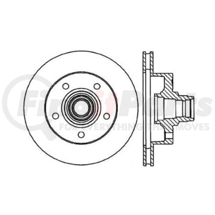 Centric 125.65040 Brake Hydraulic Line Premium High-Carbon Rotor