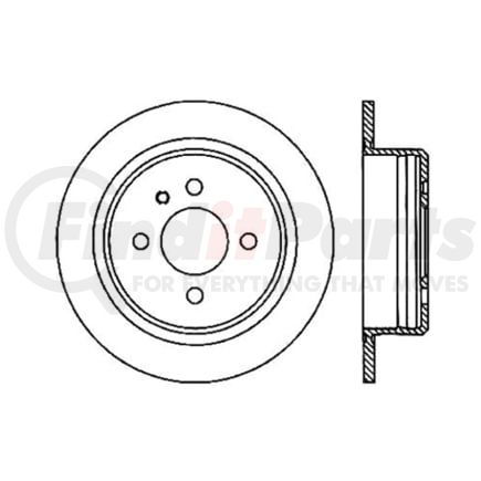 120.34019 by CENTRIC - Premium Brake Rotor