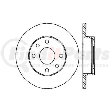 121.43011 by CENTRIC - C-Tek Standard Brake Rotor