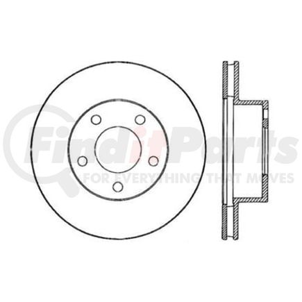 Centric 120.61013 Disc Brake Rotor Premium Brake Rotor