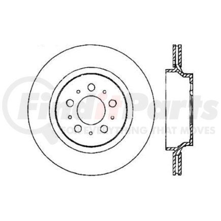 125.39031 by CENTRIC - Centric Premium High Carbon Alloy Brake Rotor