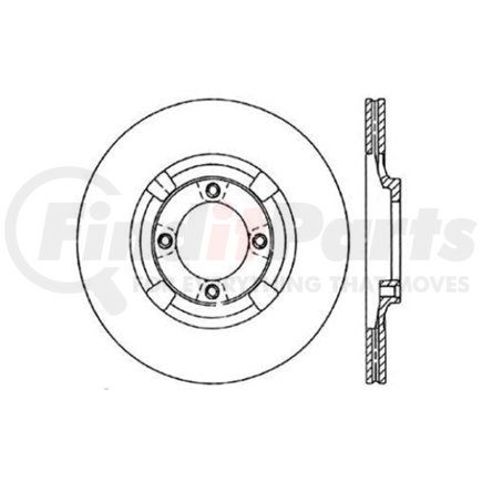 121.43003 by CENTRIC - C-Tek Standard Brake Rotor