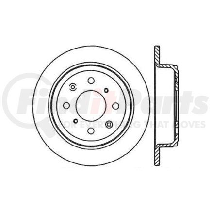 Centric 125.40017 Disc Brake Rotor Centric Premium High Carbon Alloy Brake Rotor