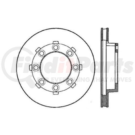 Centric 120.63024 Disc Brake Rotor Premium Brake Rotor