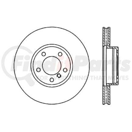 120.33079 by CENTRIC - Premium Brake Rotor