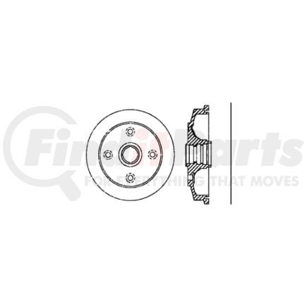 Centric 122.40008 Brake Drum Premium Brake Drum