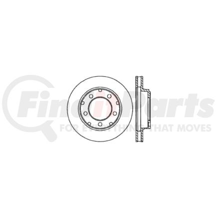 120.67005 by CENTRIC - Premium Brake Rotor