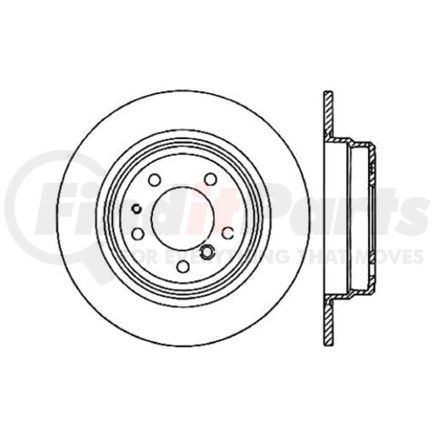 120.34025 by CENTRIC - Premium Brake Rotor