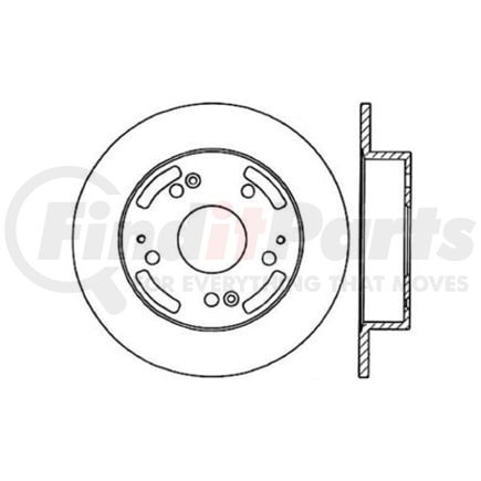 Centric 125.40042 Disc Brake Rotor Centric Premium High Carbon Alloy Brake Rotor