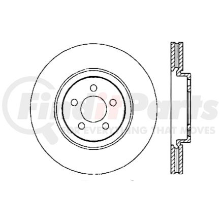 120.39037 by CENTRIC - Premium Brake Rotor